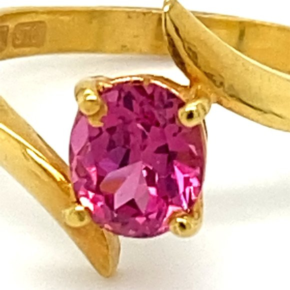 Mahenge Spinel 1.30ct Solid 22K Yellow Gold Ring - Picture 6 of 7